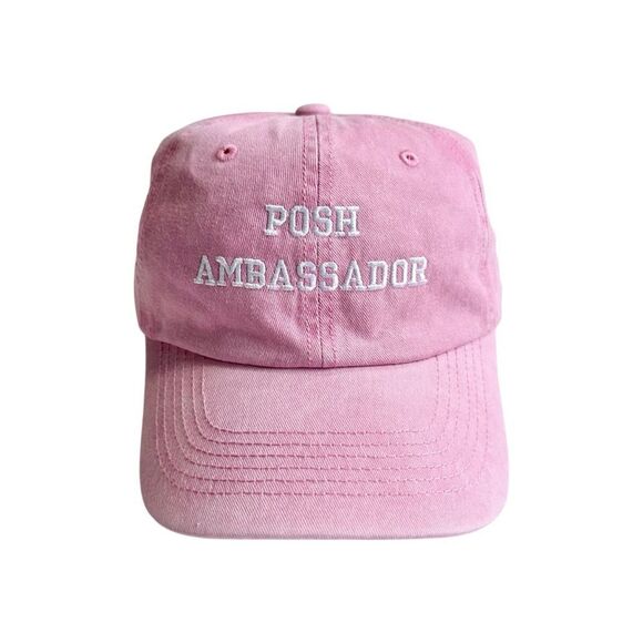 🆕Posh Ambassador Pink Embroidered Hat - Picture 2 of 6